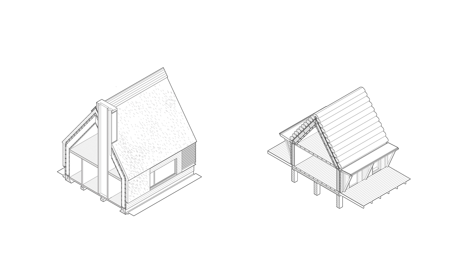 Isometric sections of biobased constructions
