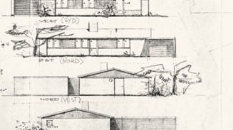 arkitekttegning af typehus
