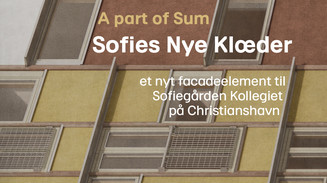 Plakat med facadeelementer fra Sofiegården