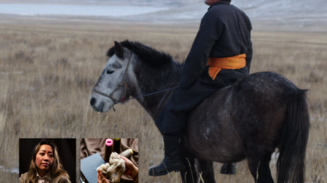 mand på hest
