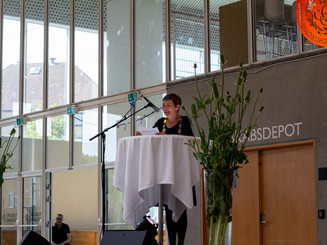 Lene Dammand Lund på talerstol