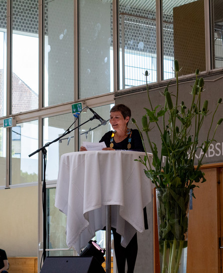 Lene Dammand Lund på talerstol