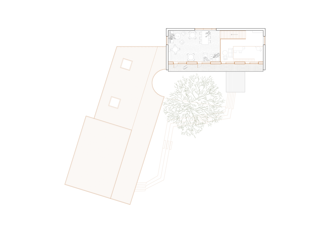 1. etage, café