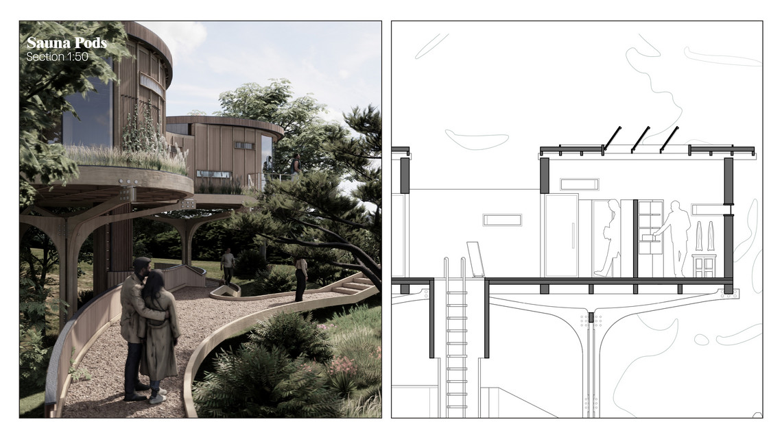 Detail - Sauna Pods