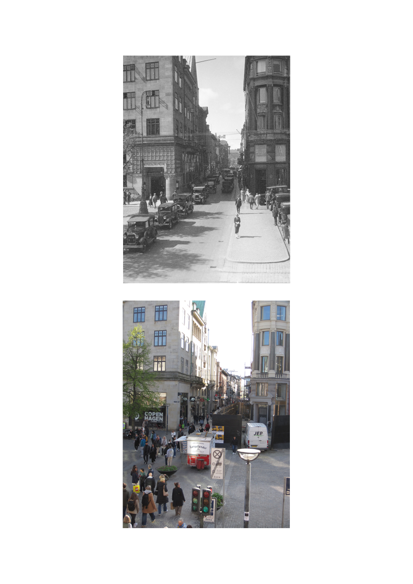 Collage : Nytorv og Frederiksberggade 