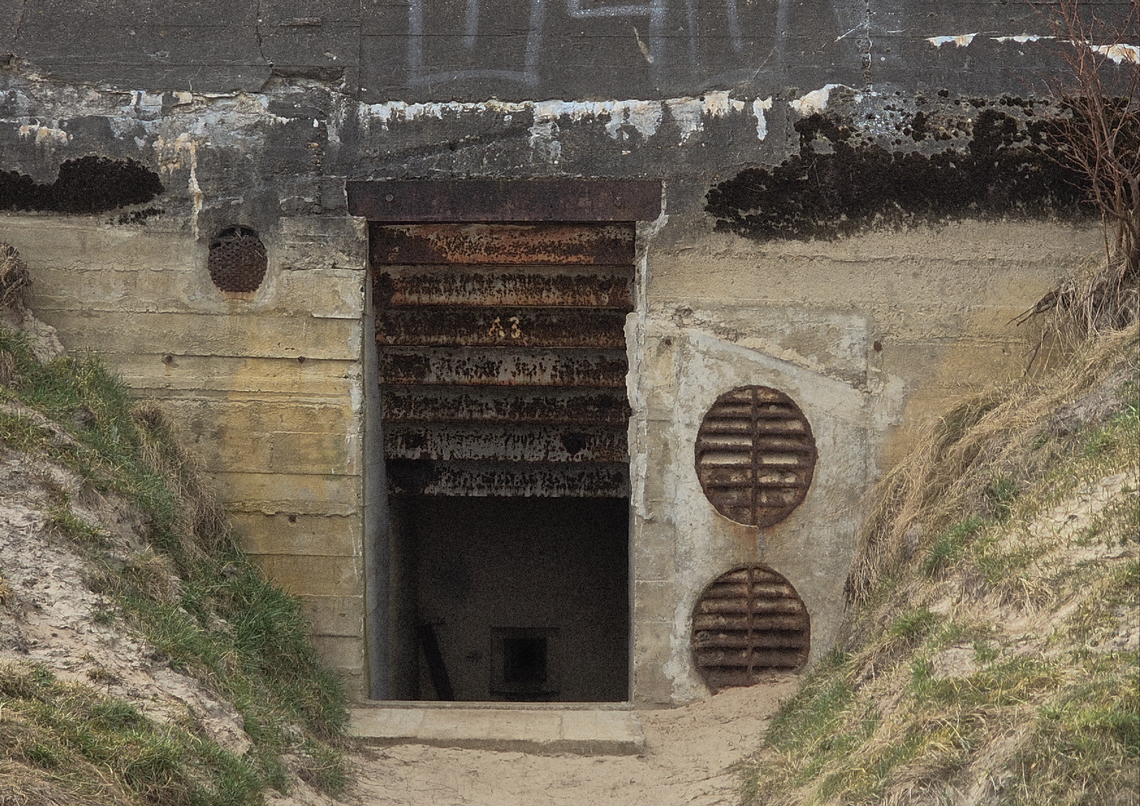Billede af indgang til bunker