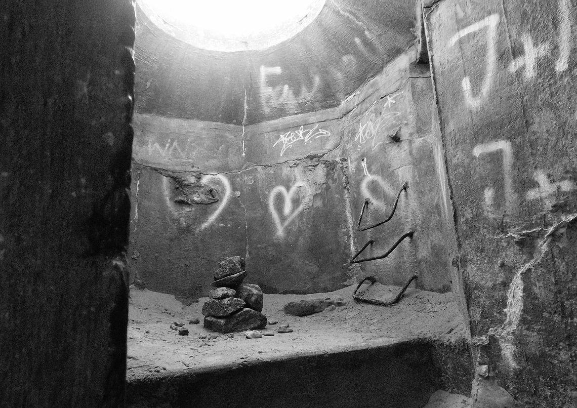Billede af skydestation i bunker
