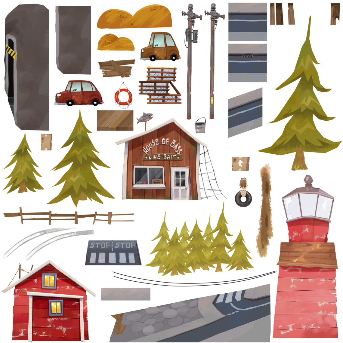 One of many sprite sheets