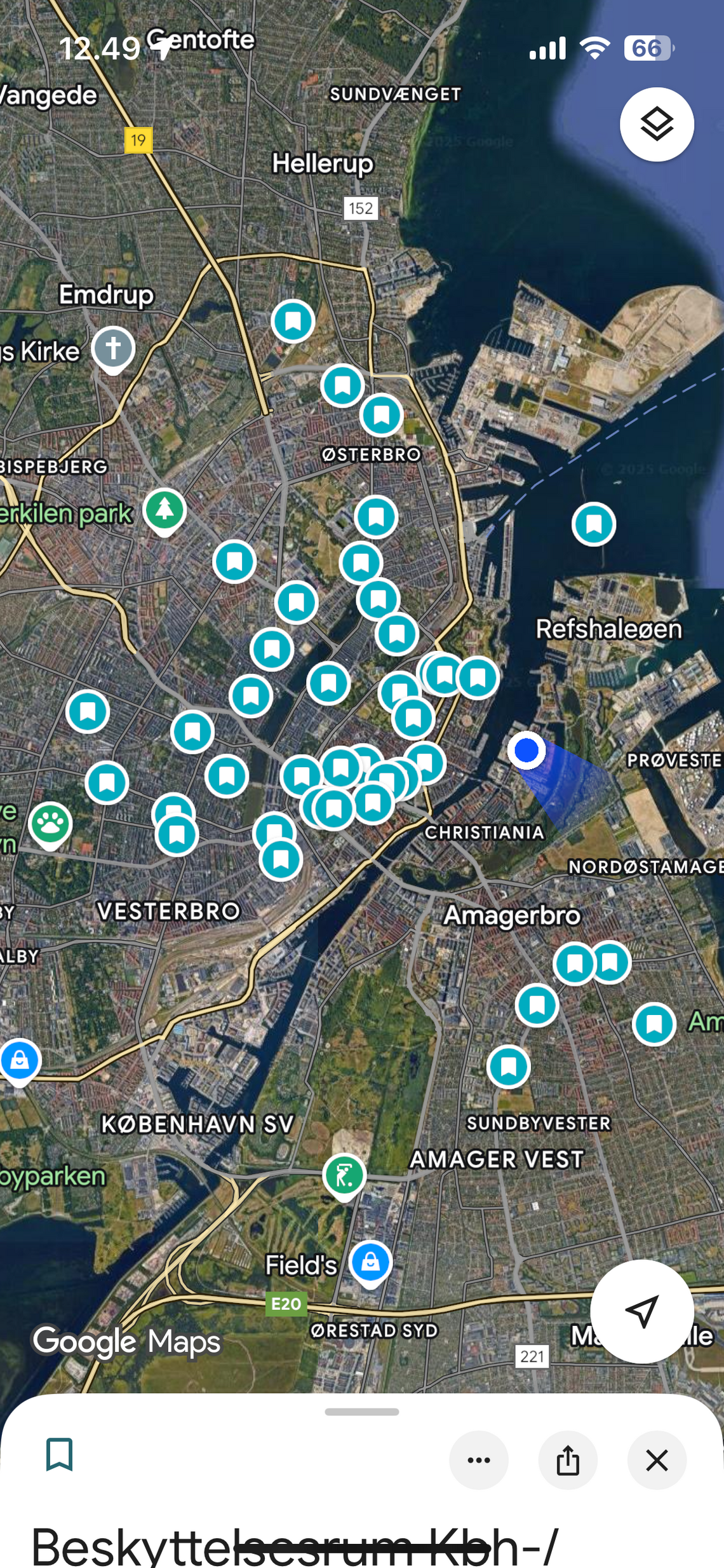 Kortlægning over Betondæksgrave som var til at finde.