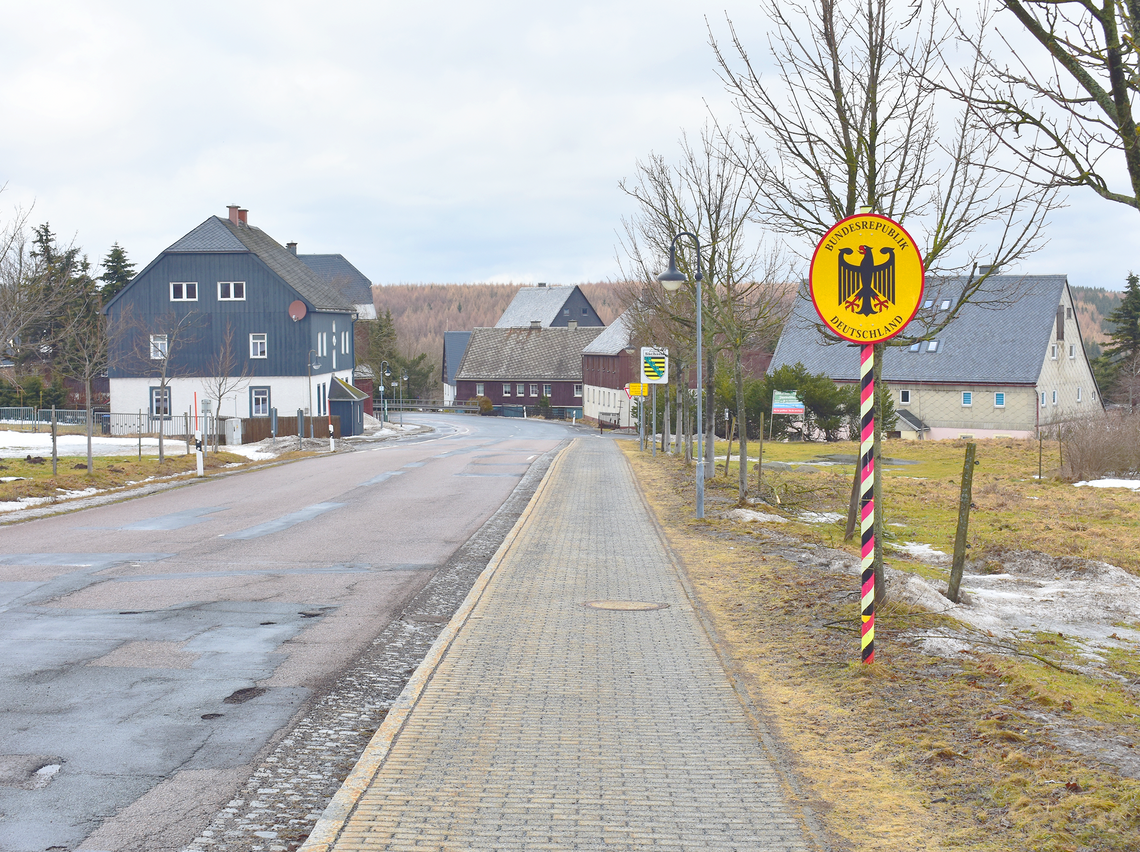 National Border: Bisected Village