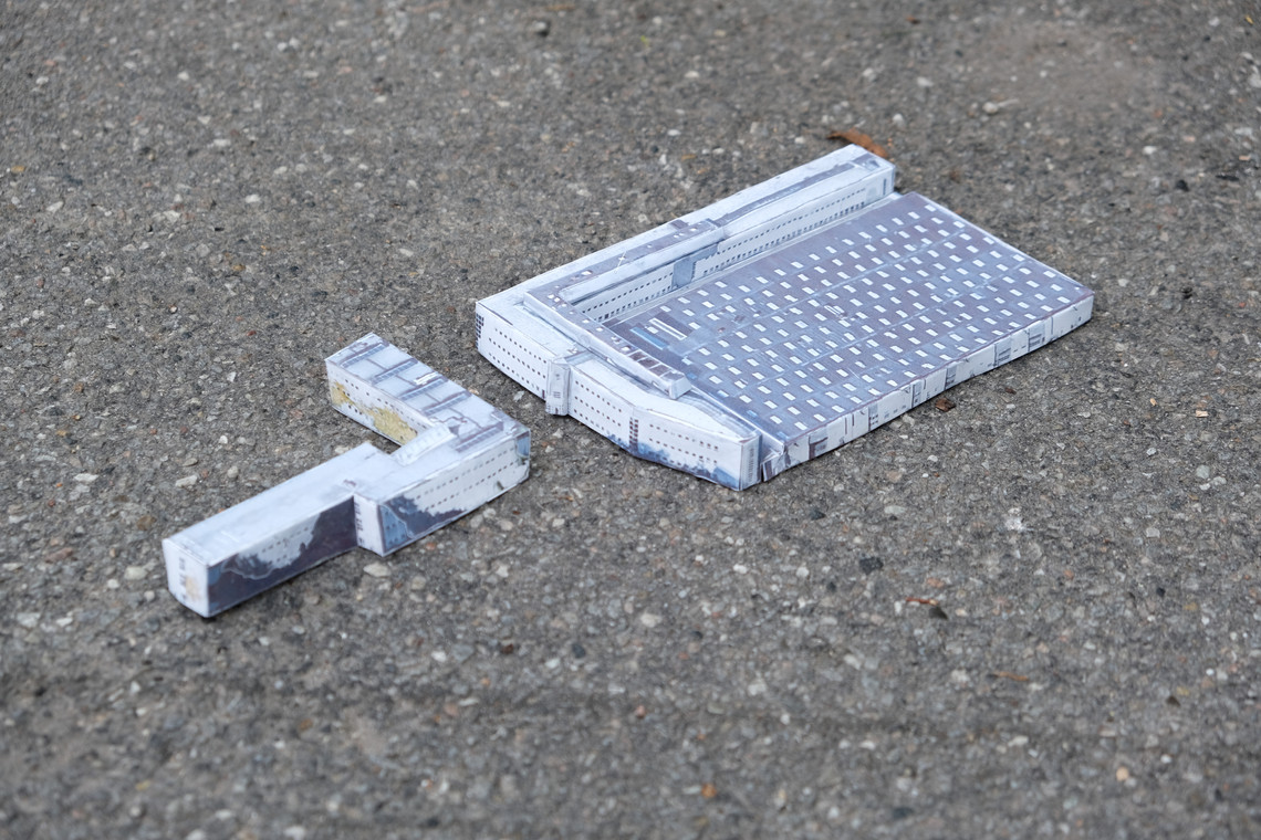 Model, De Gule Bygninger, 1:500