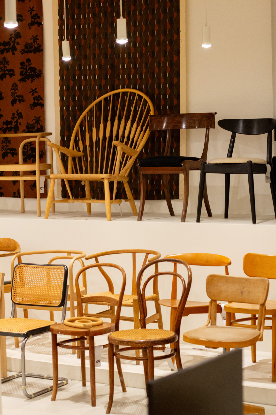 Collection of different chairs