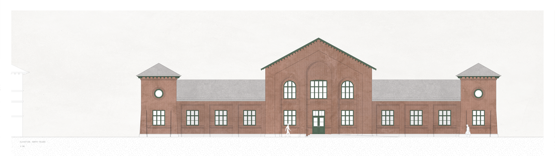 North facade elevation