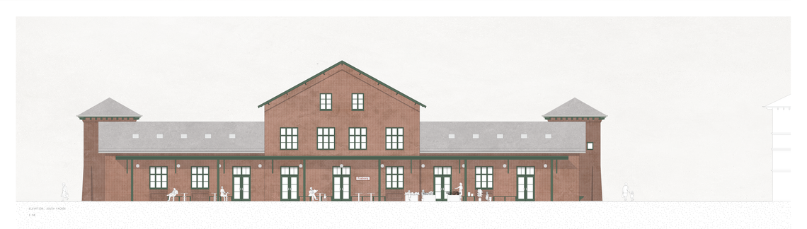South facade elevation