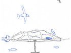 Sketch_section of floating bird island