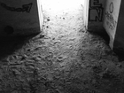 Billede af fodspor i bunker