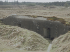 Billede af bunker i landskab