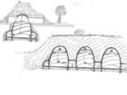 Skitse af det endelige design på beskyttelsesrum