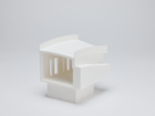 Section Model in 1:50 / The wide striped openings windows