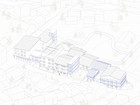 Axonometric drawing of cluster