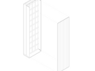 Isometri av fasadepanel