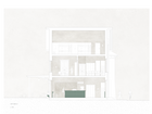 Section showing foyer, café, and hostel