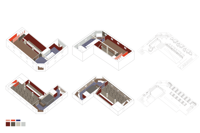 Axonometries + Furniture rearrangement 