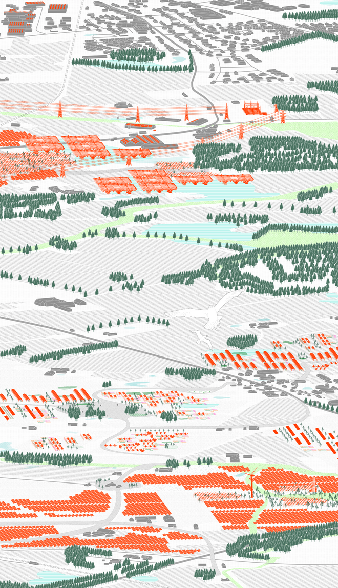 Landscape Isometric of the diversified and open energy landscape