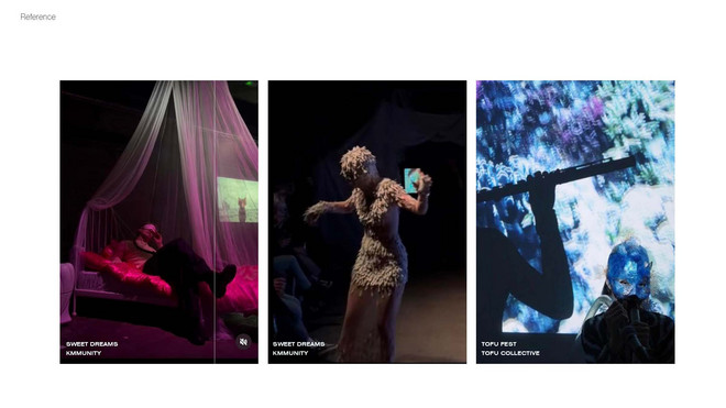 Examples of events where Media and performance art has been merged with a nightlife setting