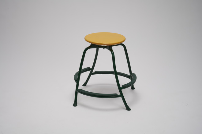 Final stool with yellow seat, rotated