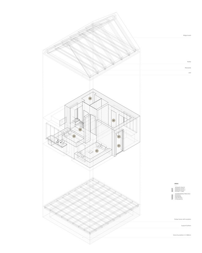 Living Unit – Axo