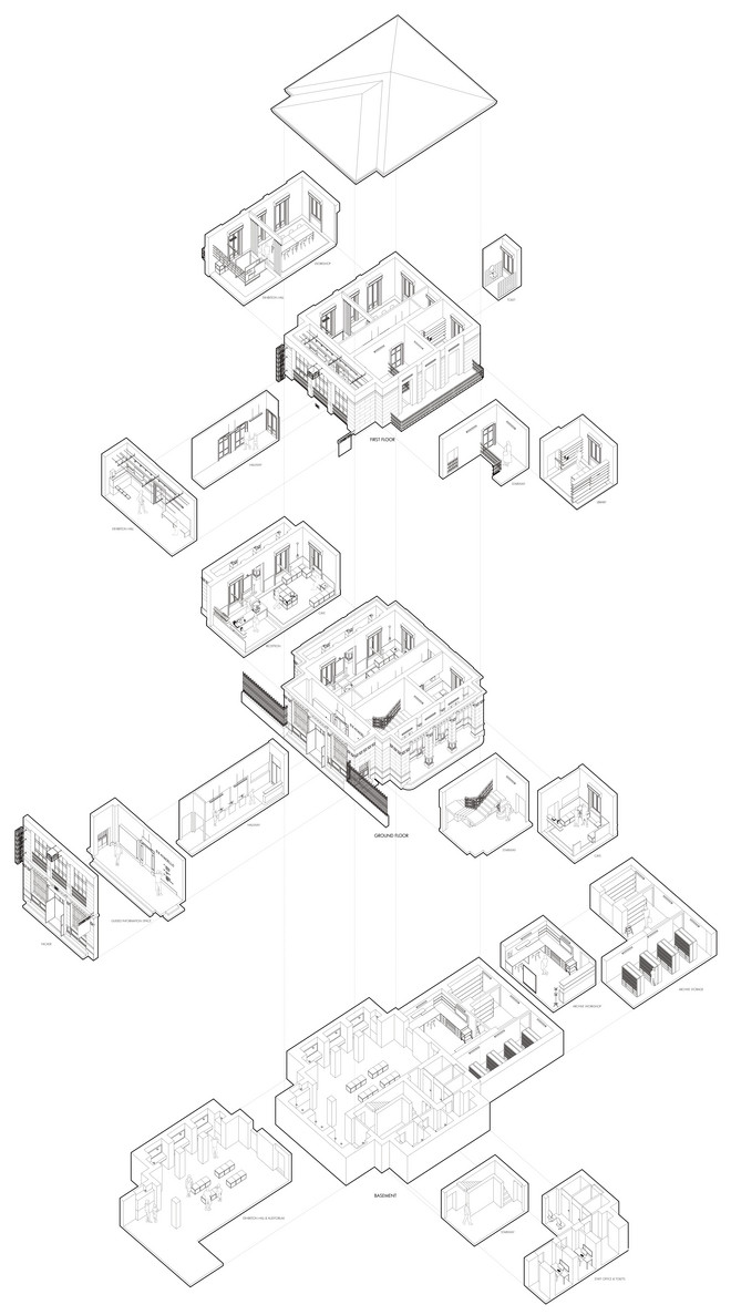 axonometric exploded view