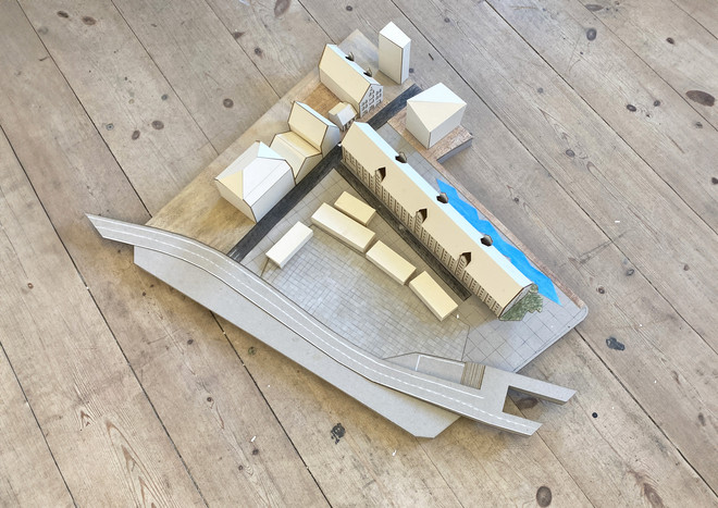 Site model 1:200, current site Site model 1:200, current site