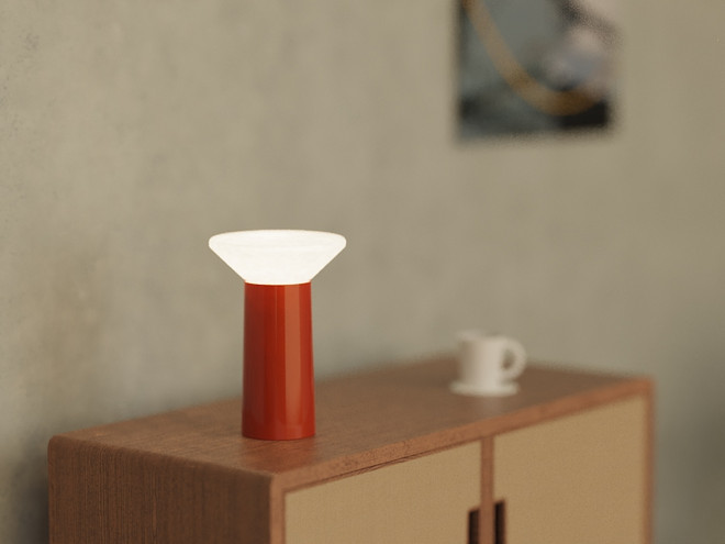 A rendered image of the table lamp.