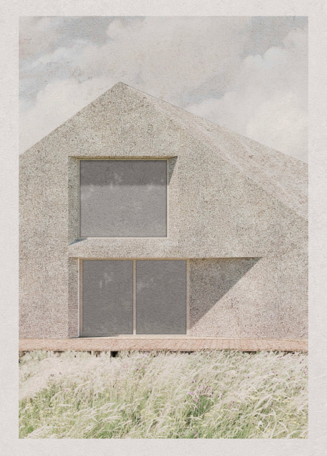 Rendering af bygningsfacade