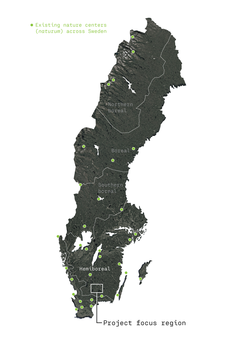 Map of Sweden with project location