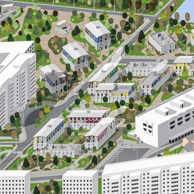 Urban Regeneration Axonometry