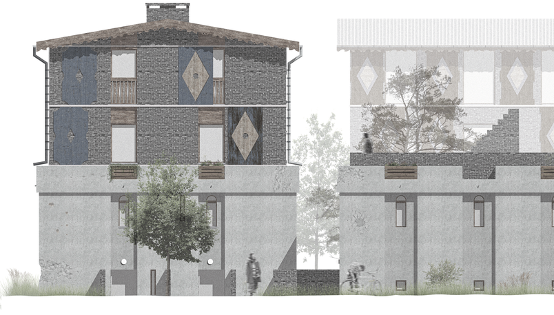 Domestic Fortress Facade 