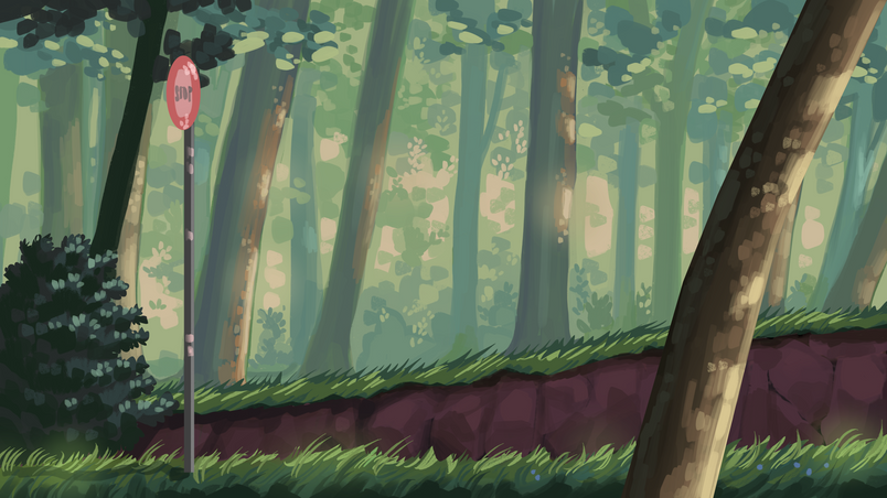 An illustration of a forest