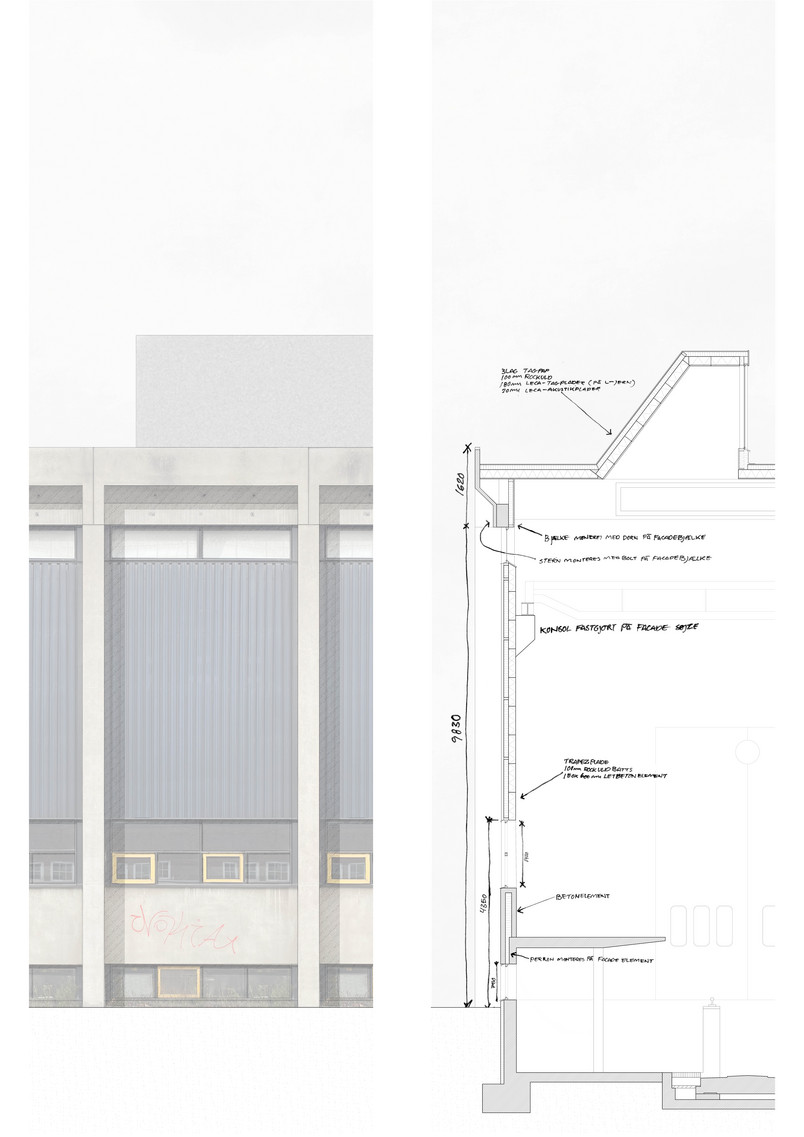 Nuværende facade A0 1-20