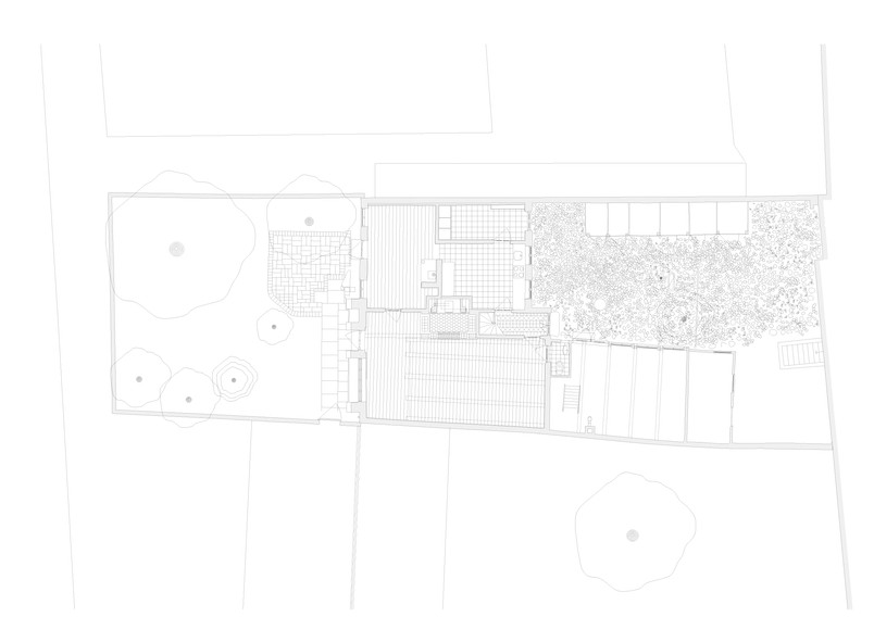 1. Etageplan - Eksisterende forhold 1:50