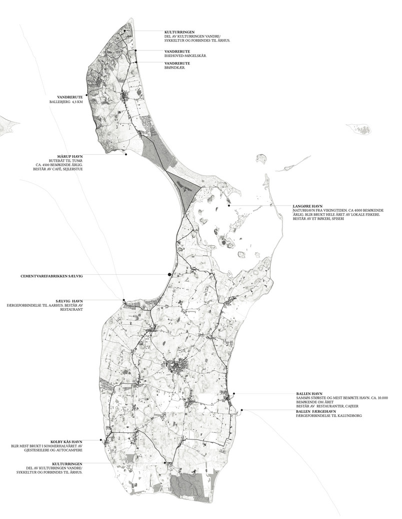 Situasjonsplan/Samsø i dag