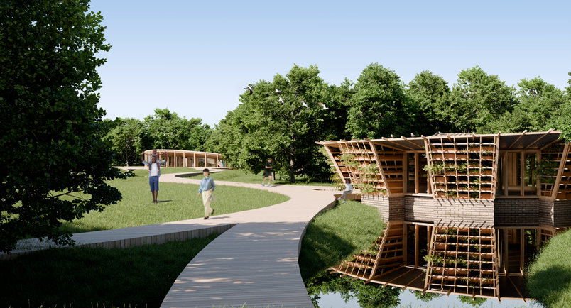 ...when buildings can house people, water, and animals together...