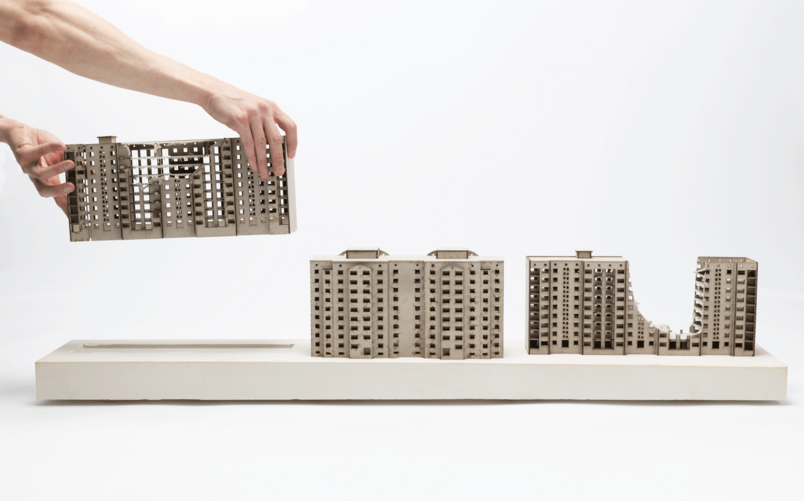 Destroyed buildings, waste into ressource