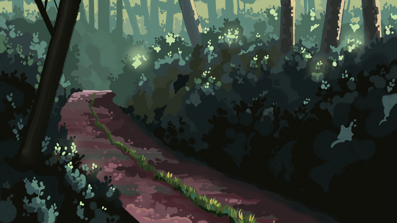 Illustration of a forest.