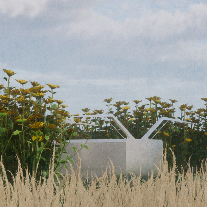 Visualisering:sommer, maskine i mark 