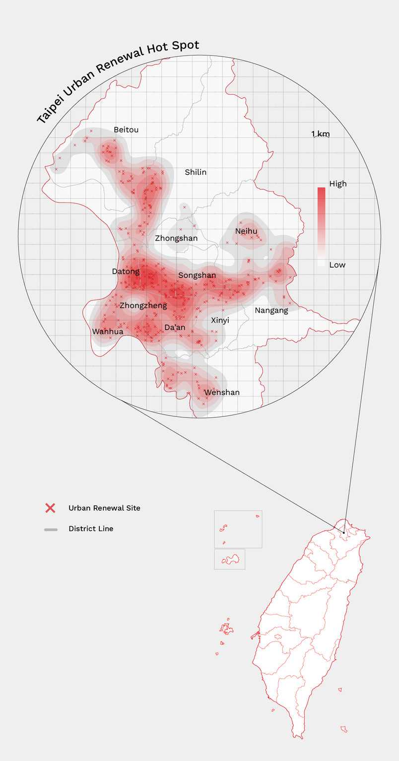 Taipei is facing the urban renewal challenge.