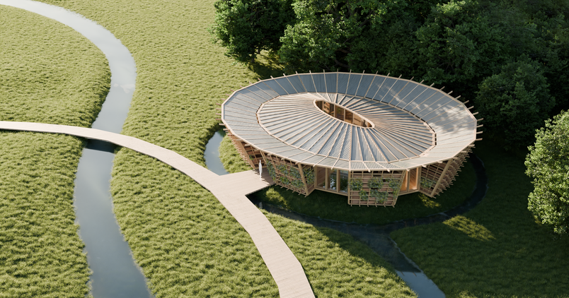 The Harvester top view