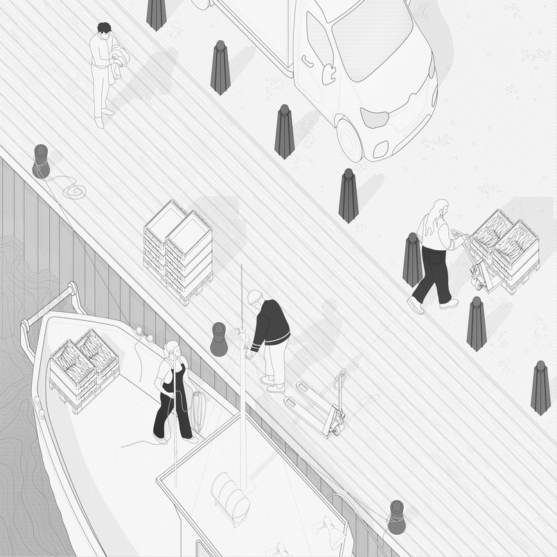 Axonometric drawing: Vakare