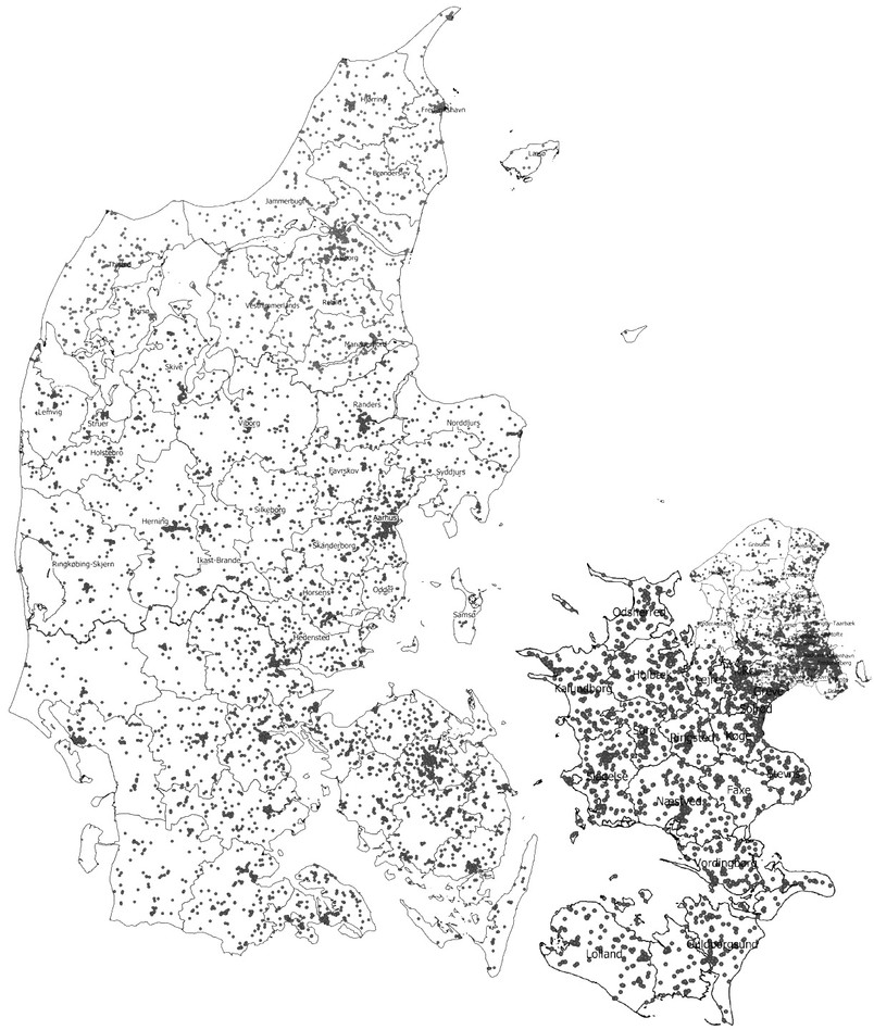 Kortlægning af forurenede jorde: Danmark